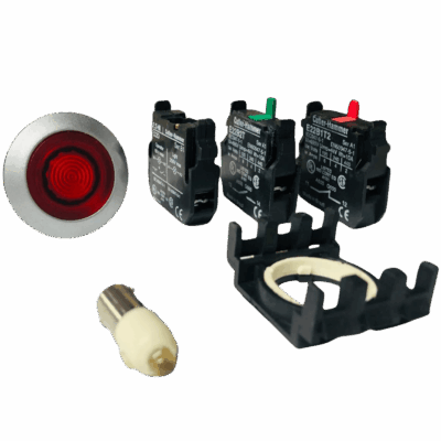 Botão Com/ Puls. Vermelho IL Led 120V 1NA 1NF BM30N2X43C - Eaton Eaton