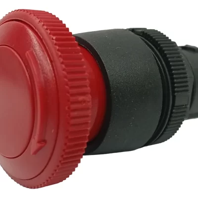 Botao Plastico Emergencia Vm Com Trava Ep2-36/03 Vermelho