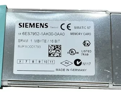 Simatic Cartao Memoria Capac 1Mb Ram 6ES79521AK000AA0 Siemens