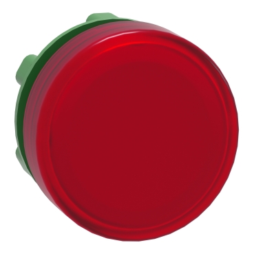 Cabeçote para sinalizador modular Ø22mm plástico, para LED integral, vermelho