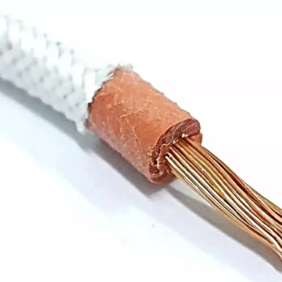 Fio Cabo Flexível 2,5mm² Isolação Silicone Fibra Vidro Alta Temperatura 300ºC 750v Branco